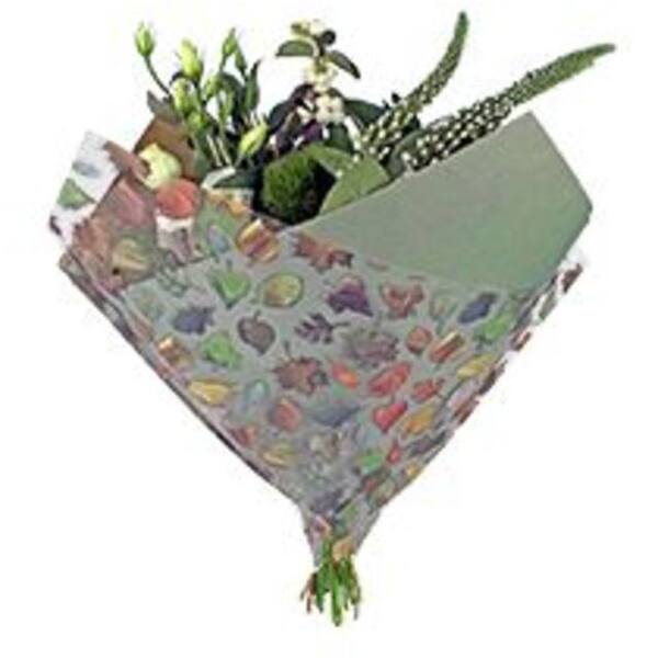 BOSSA 35X35CM OBLIQUE KRAFT WATERCOLOR GROEN